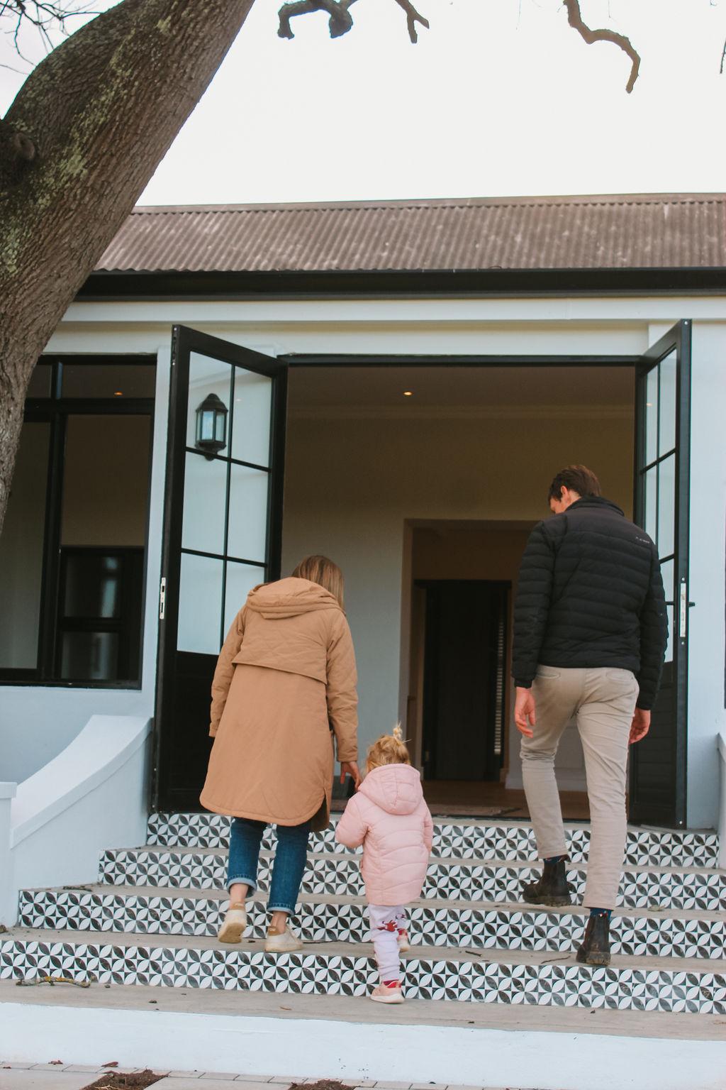 Family entering The Meadow